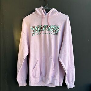Thrasher roses pink hoodie sweater size M